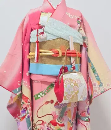 시치고산 7세 기모노 세트 여아