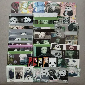 주술회전 캔뱃지 아트 코스터 이누마키 토게 팬더