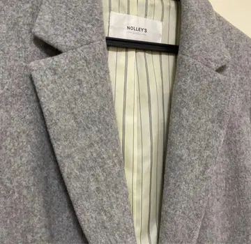 [ 노리즈 ] 체스터 코트 그레이 사이즈 38 롱 기장 심플