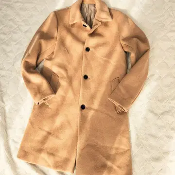 STUDIOUS 체스터 코트 울 카멜