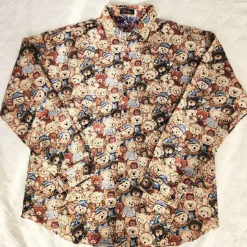 테디베어 긴팔 셔츠 자수 3XL