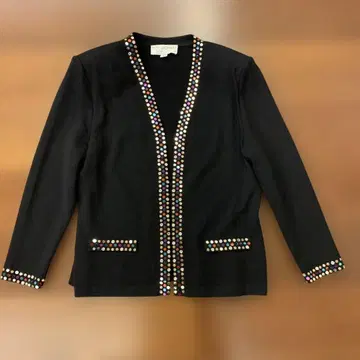 St. John 세인트 존 니트 자켓 L 가디건 블랙