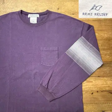 REMI RELIEF 레미 리프 오버 사이즈 롱 T 긴팔 소매 보더
