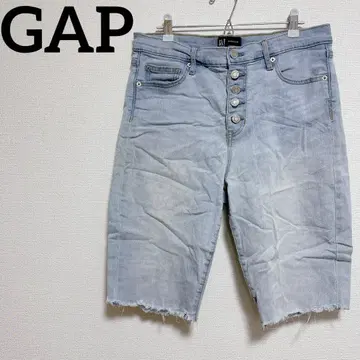 GAP 갭 하이웨스트 라이트 블루 숏팬츠 데님 [ L상당]