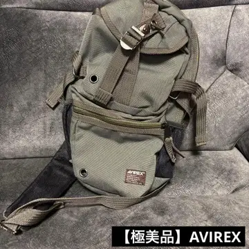 [컨디션 최상] AVIREX 아비렉스 바디백 뒷면 발수 올리브 그린