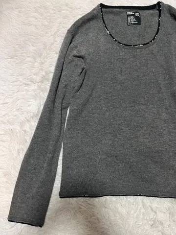 새상품급 PPFM 긴팔 니트 그레이 y2k 그런지