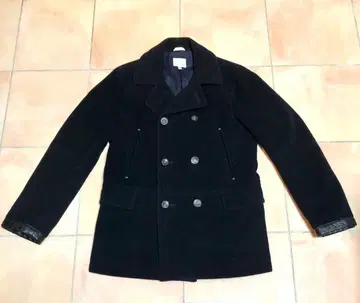 울 피 코트 더블 브레스트 네이비 뷰티&유스