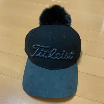 [ 새상품 ] 타이틀리스트 폼폼 포함 캡 블랙