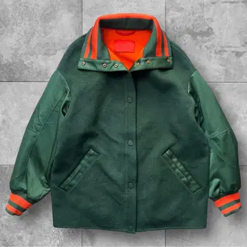 [컨디션 최상] MAX&Co 오버 사이즈 바시티 봄버 자켓 절개