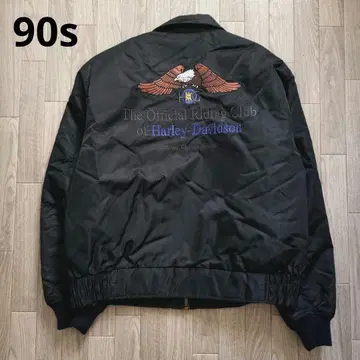 레어 90s 할리데이비슨 MA-1 나일론 자켓 XL