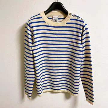 SNS HERNING 울 100% 보더 니트 스웨터