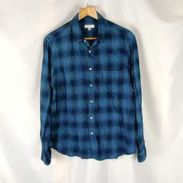 BEAUTY&YOUTH 플란넬 셔츠 옴브레 XL 블루 블랙 B3951