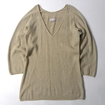 존 레인 캐시미어 100% 슬릿 넥 니트 스코틀랜드제 빈티지