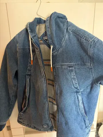 Superdry 데님 자켓 후드 부착