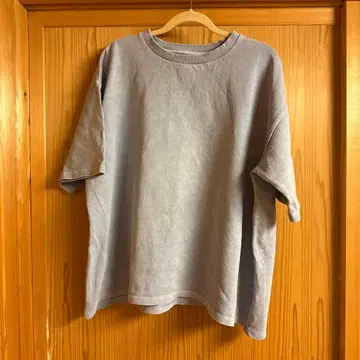 ADRER 라이트 그레이 오버 사이즈 T셔츠