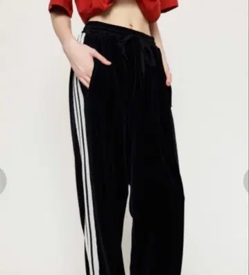 SLY VELOUR WIDE TRACK 팬츠 벨로아