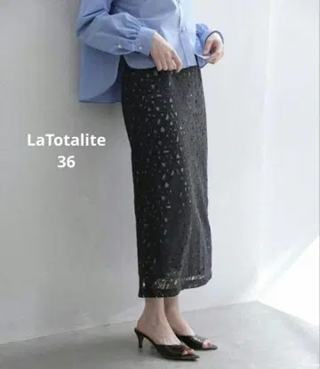 LaTotalite 레이스 타이트 스커트 36