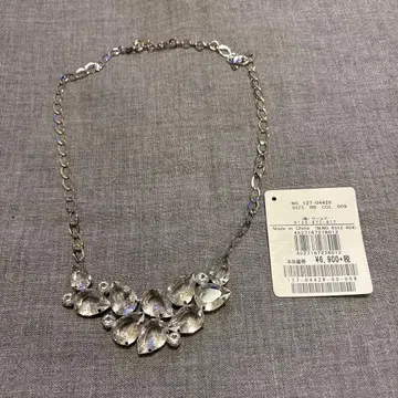 새상품 INDIVI 클리어 비즈 목걸이