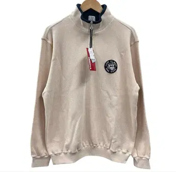 새상품 SINA COVA 하프 지퍼 스웨터 아이보리