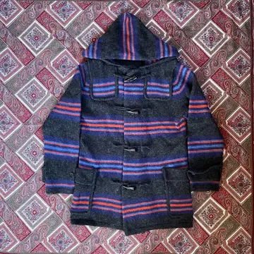 Striped knit hoodie