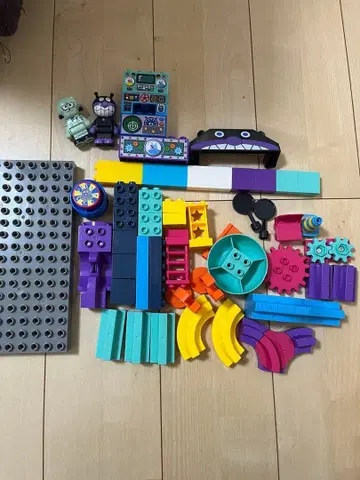 호빵맨 또르르 블록 세균 로봇 공장 레고 듀플로 덤 포함