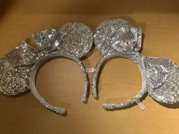 도쿄 디즈니 리조트 미니 귀 머리띠 실버