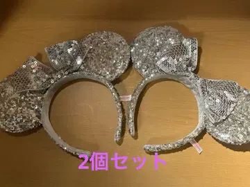 도쿄 디즈니 리조트 미니 귀 머리띠 라메 스팽글