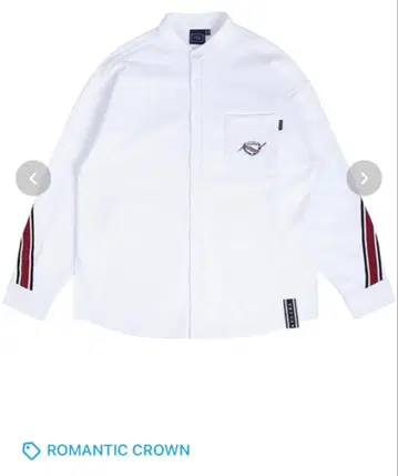 ROMANTIC CROWN 스트라이프 디자인 셔츠