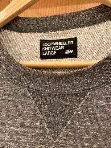 LOOPWHEELER 니트웨어 L 멜란지 그레이