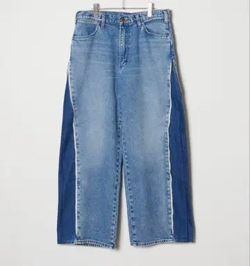 Wrangler WREMAKE 사이드 집 플레어 데님 팬츠