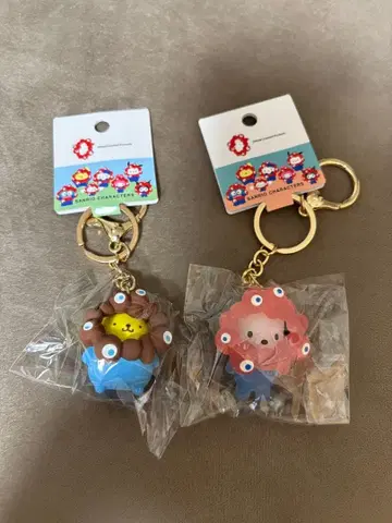 새상품 오사카 간사이 만박 미야쿠미야쿠 변신 입체 키링 푸딩 포차코