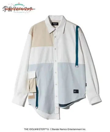학원 아이돌 마스터 츠키무라 테마리 모티브 셔츠 테마리 셔츠 화이트 L