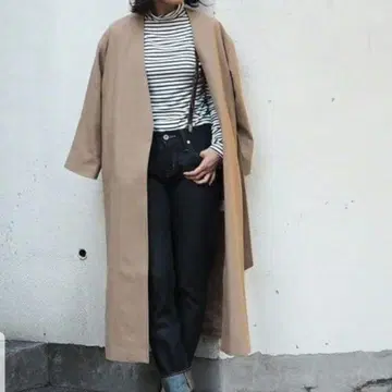 투데이풀 베이지 롱 코트 36