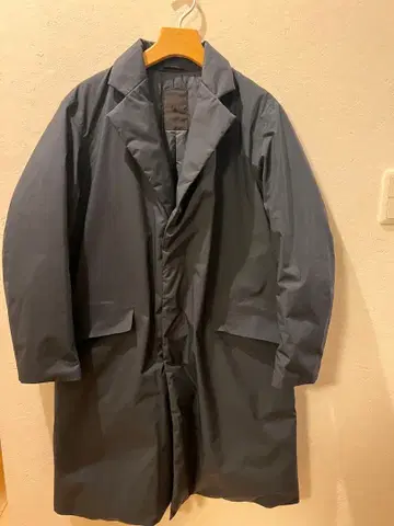 데상트 DESCENTE 충전솜 다운 코트 네이비