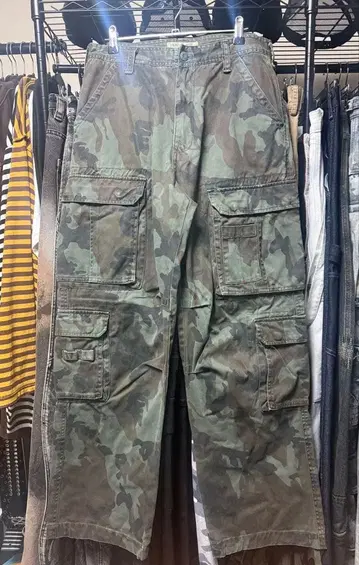 카모플라쥬 기믹 카고 팬츠 y2k