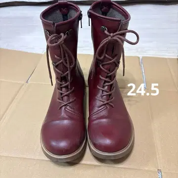 벨앤소파 레이스업 부츠 24.5cm