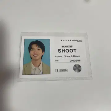 BUDDiiS SHOOT 모리 슈토 학생증