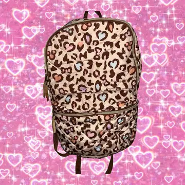 y2k 레오파드 무늬 백팩 백 냅색 갸루