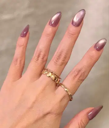 아쉬페프랑스 골드 레이어드 반지 모던 디자인 3개 15~16호