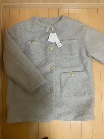 그레이 노카라 자켓 택 포함 새상품