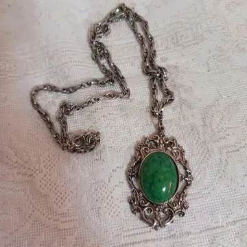 그린 컬러 vintage 목걸이