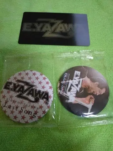 야자와 에이요시 캔 배지 & 홀로그램 로고 스티커