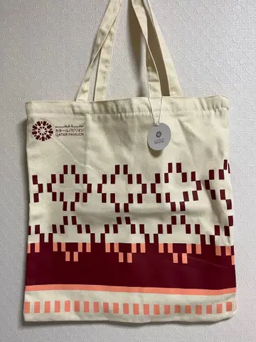 오사카 만박 한정판 카타르 파빌리온 에코백 토트백 대형