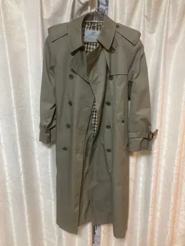 아쿠아 스큐텀 Aqua5 카키 올리브색 트렌치 롱 코트