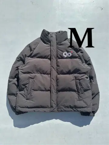 9090 90 Logo Rich Puffer Jacket black