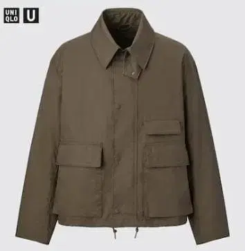 [ UNIQLO U ] 유틸리티 숏 블루종 L 사이즈 OLIVE