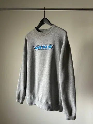 00s 반스 로고 프린트 맨투맨 그레이 M 스트릿 sk8 구제 의류