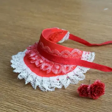 1/6 인형용 하프 보닛 (빨간색)