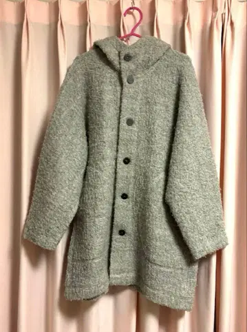 요건 레일 Babaghuri 바바구리 후드 부착 그레이 코트