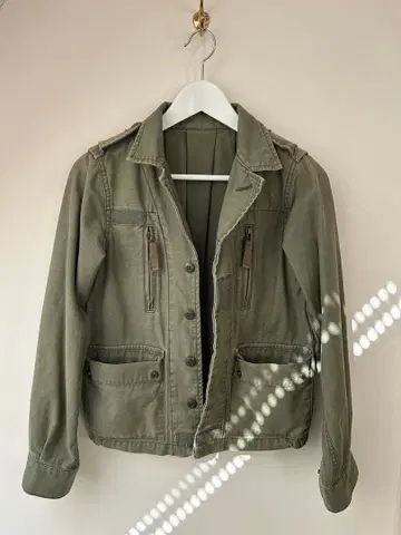 플로렌트 올리브 그린 밀리터리 자켓